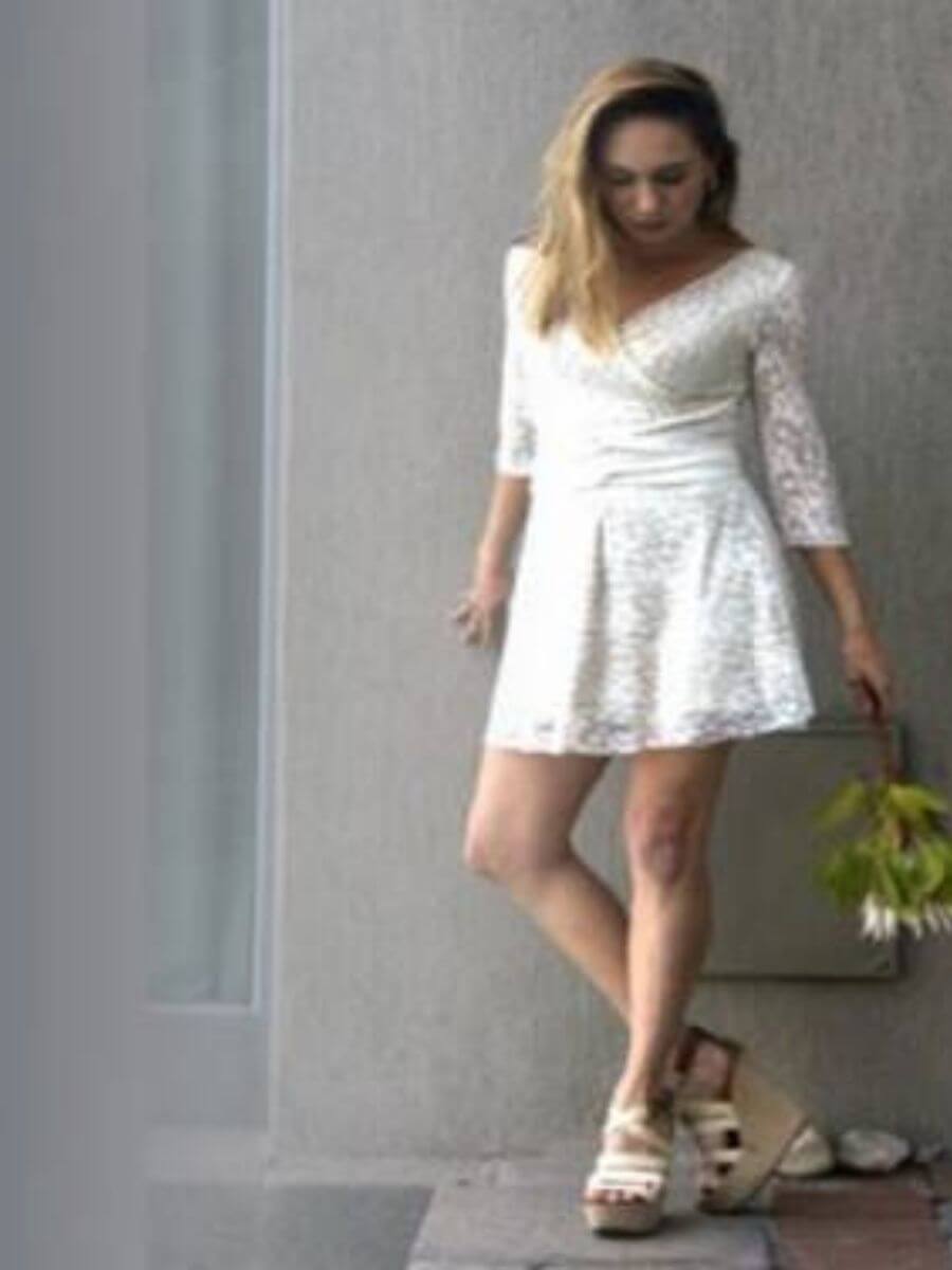 infinity wrap lace mini dress eternally yours