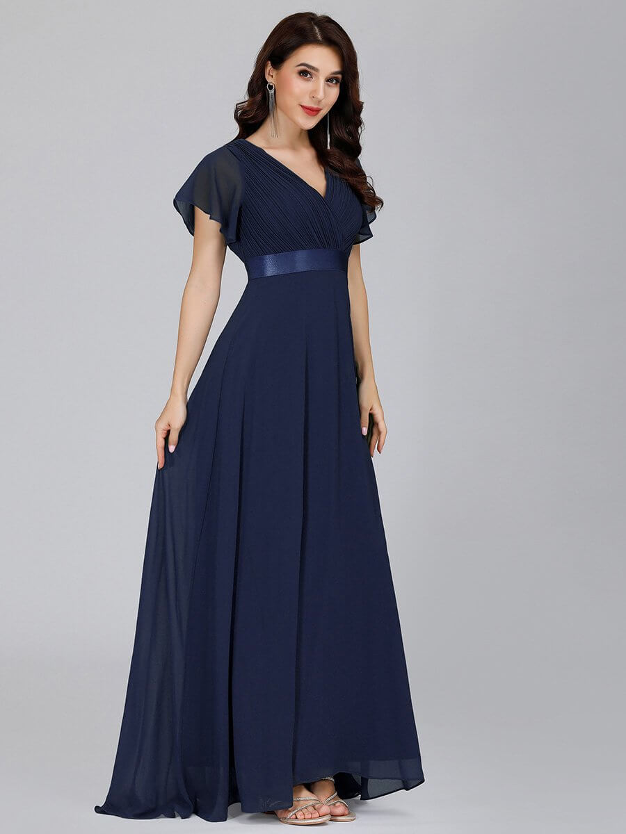ey9890db chiffon navy blue long evening gown eternally yours