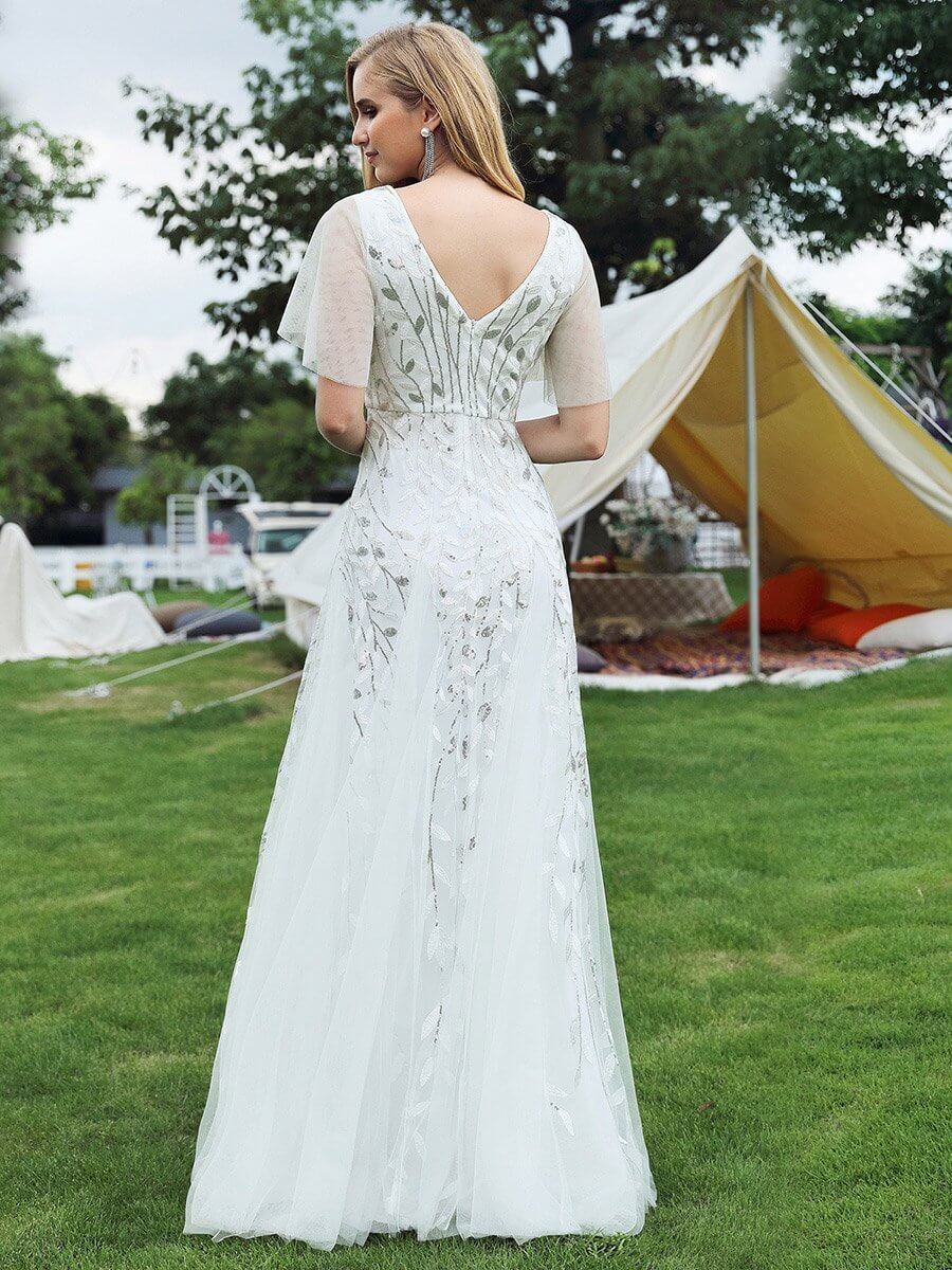 ey0736wh white sequins and tulle long evening gown eternally yours ey0736wh white sequins and tulle long evening gown eternally yours