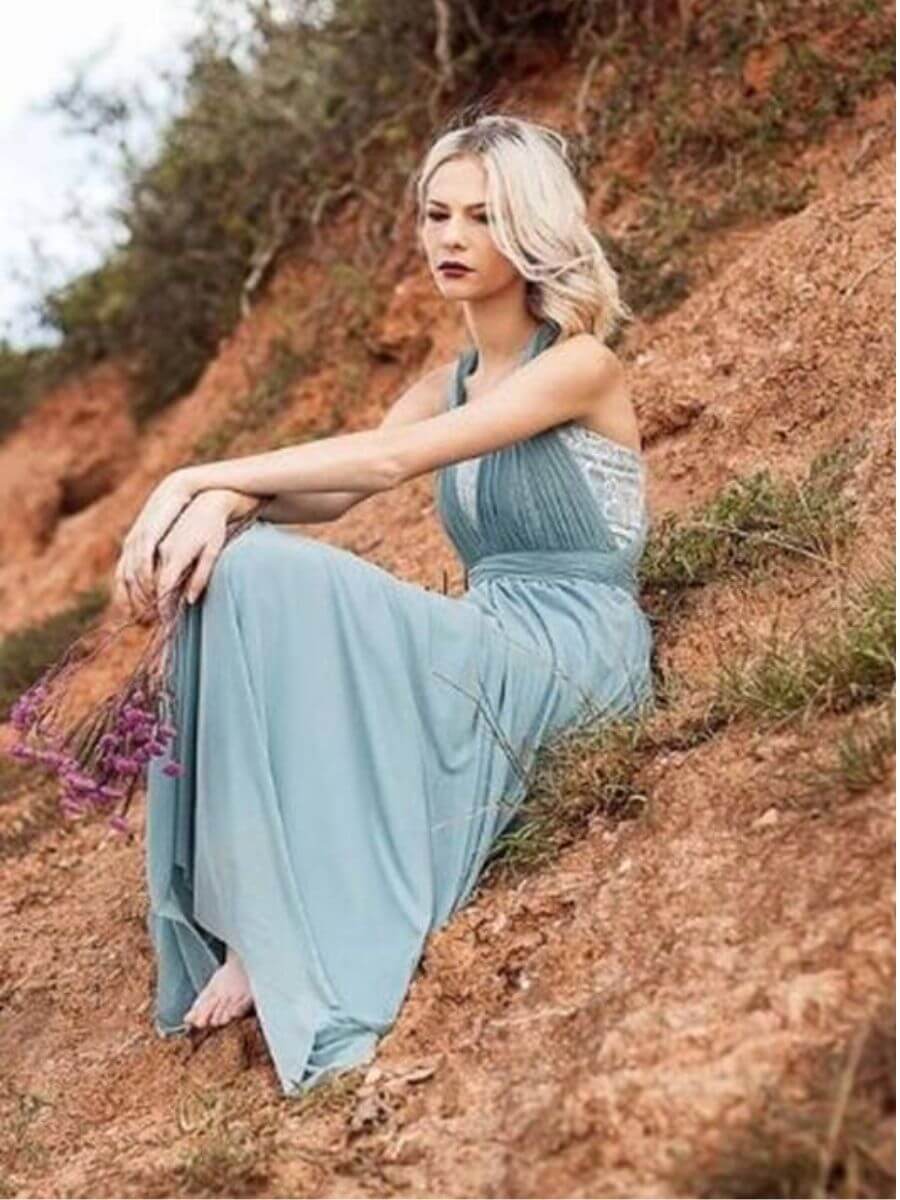 ey1525-hn-3 hoiden bridesmaid dress with lace bodice eternally yours