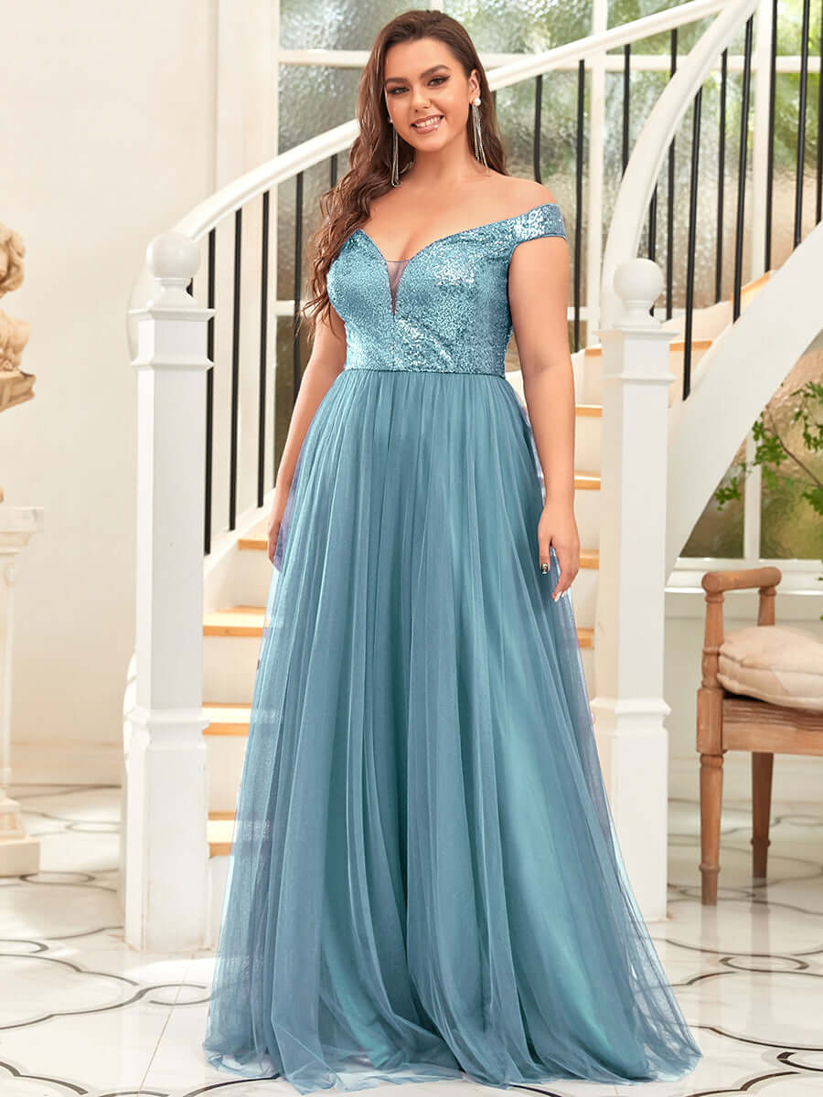 ey0277bd sequins and tulle dusty blue long evening gown eternally yours ey0277bd sequins and tulle dusty blue long evening gown eternally yours