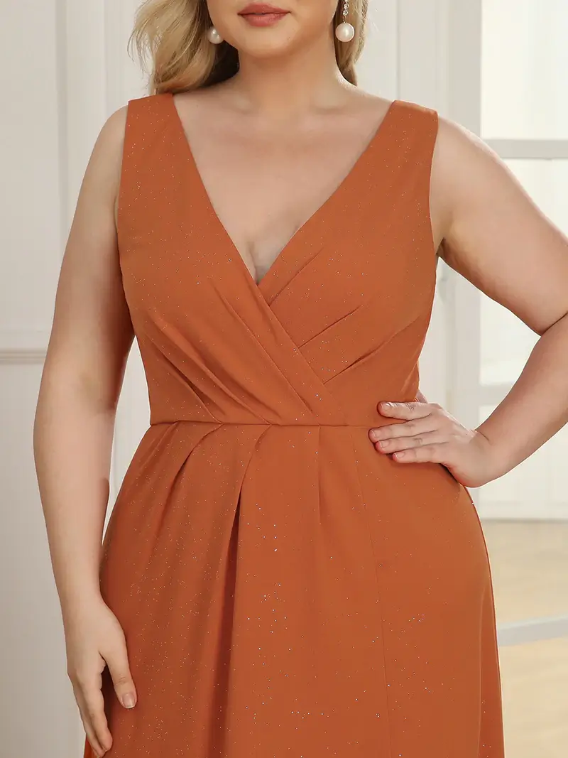 ey7505bo glitter burnt orange long evening gown with slit eternally yours ey7505bo glitter burnt orange long evening gown with slit eternally yours