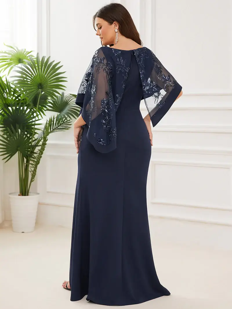 ey70116 navy blue long evening gown with applique shawl eternally yours ey70116 navy blue long evening gown with applique shawl eternally yours