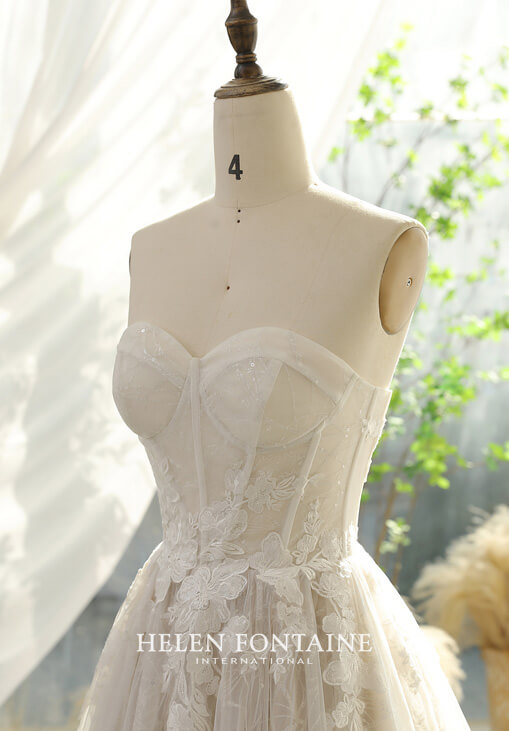 HFW4288-3 helen fontaine corset bodice with floral appliques and glitter tulle eternally yours HFW4288-4 helen fontaine corset bodice with floral appliques and glitter tulle eternally yours