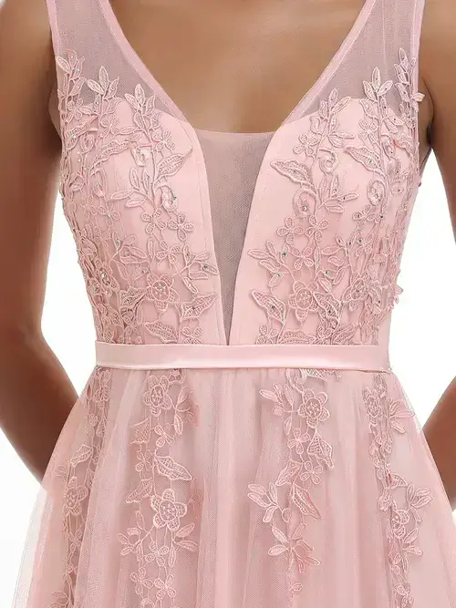 ey7543 pink lace and tulle evening gown eternally yours ey7543 pink lace and tulle evening gown eternally yours